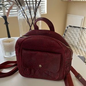 Portland Leather Backpack Purse